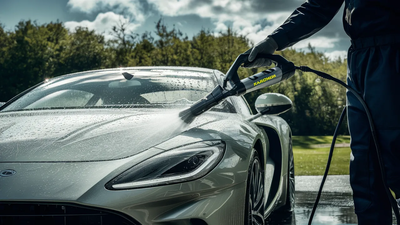 wash car with karcher