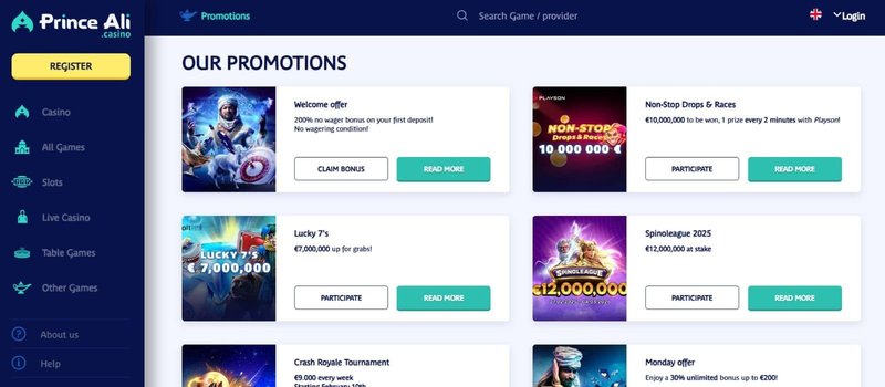 Présentation de prince ali casino en ligne Présentation de prince ali casino en ligne
